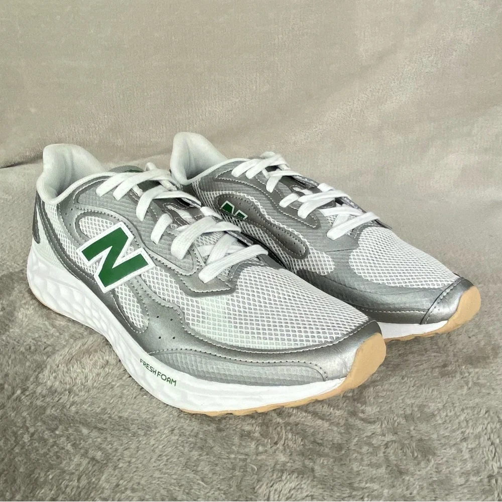New Balance Arishi V4 Shoes Mens Size 12 White Green Fresh Foam Running‎ NEW